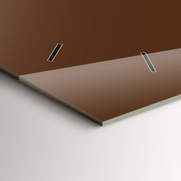 Horizontale Uhr Farbe braun