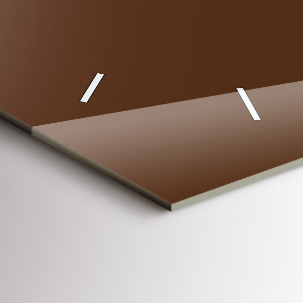 Horizontale Uhr Farbe braun