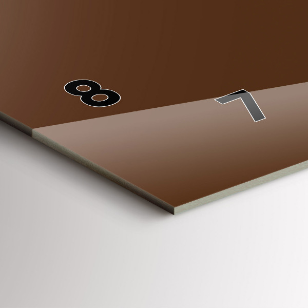 Horizontale Uhr Farbe braun