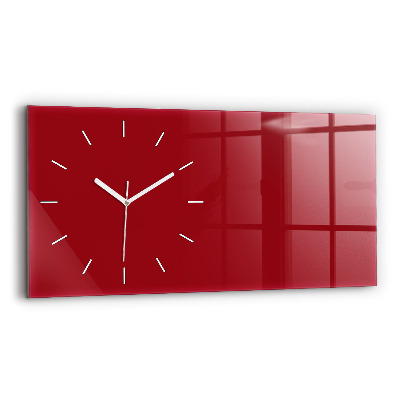 Horizontale Uhr mit motiv Die Farbe Rot