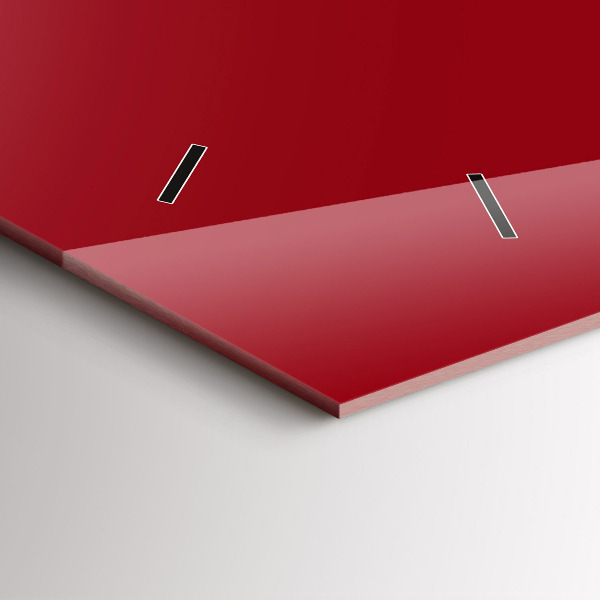 Horizontale Uhr mit motiv Die Farbe Rot