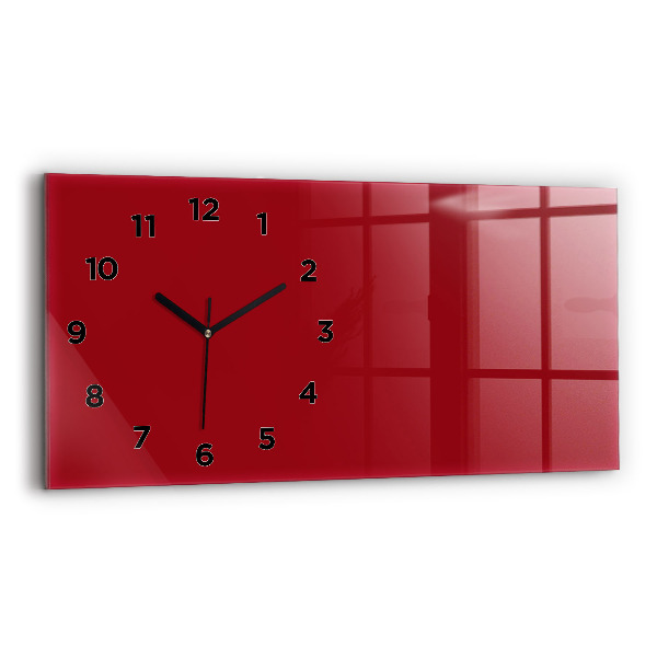 Horizontale Uhr mit motiv Die Farbe Rot