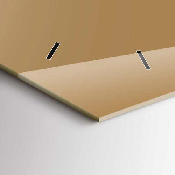 Horizontale Uhr Die Farbe Dunkelbeige