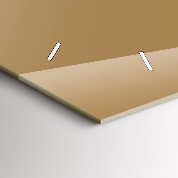 Horizontale Uhr Die Farbe Dunkelbeige