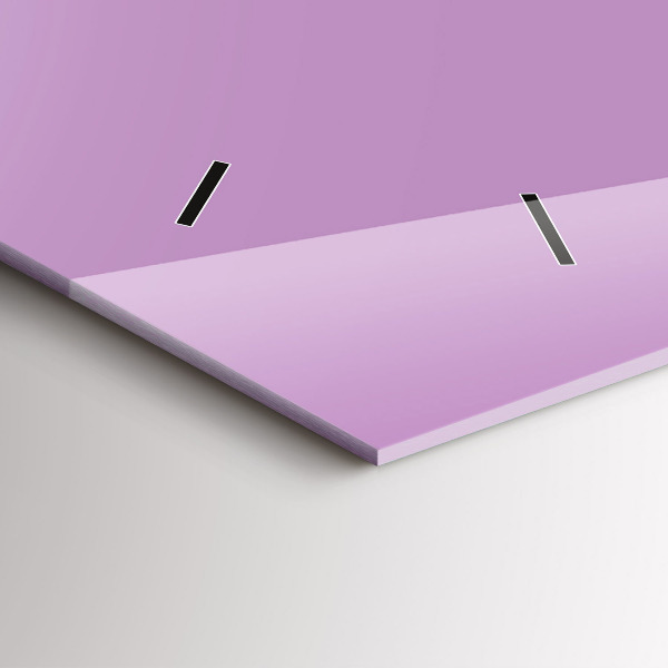 Horizontale Uhr mit motiv Farbe Flieder