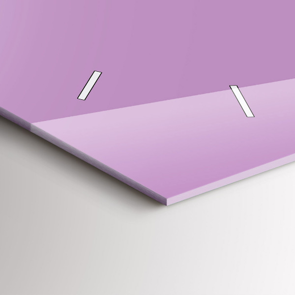 Horizontale Uhr mit motiv Farbe Flieder