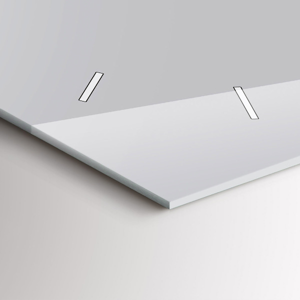 Horizontale Uhr Farbe hellgrau