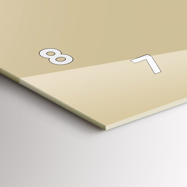 Horizontale Uhr Farbe beige