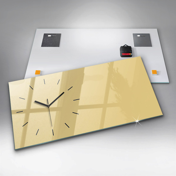 Horizontale Uhr mit motiv Farbe cremefarben