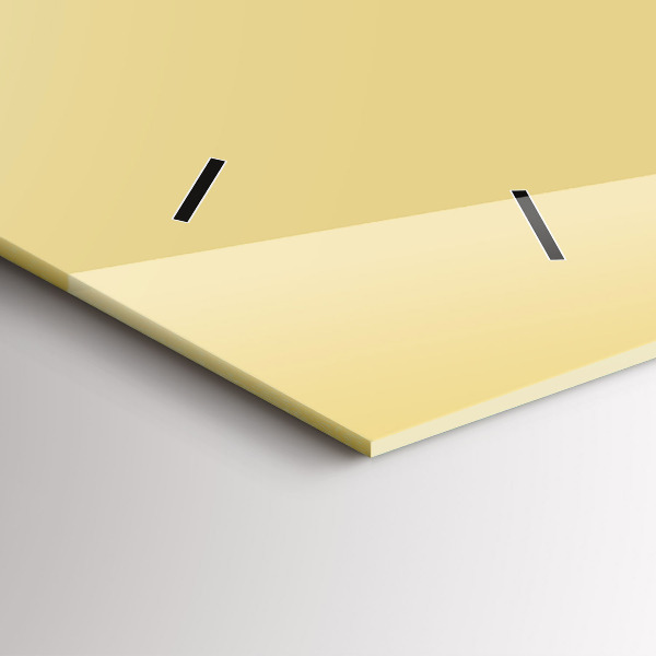 Horizontale Uhr mit motiv Farbe cremefarben