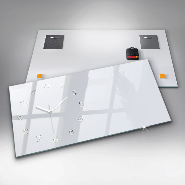 Horizontale Uhr Farbe dunkelweiß