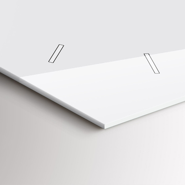 Horizontale Uhr Farbe dunkelweiß