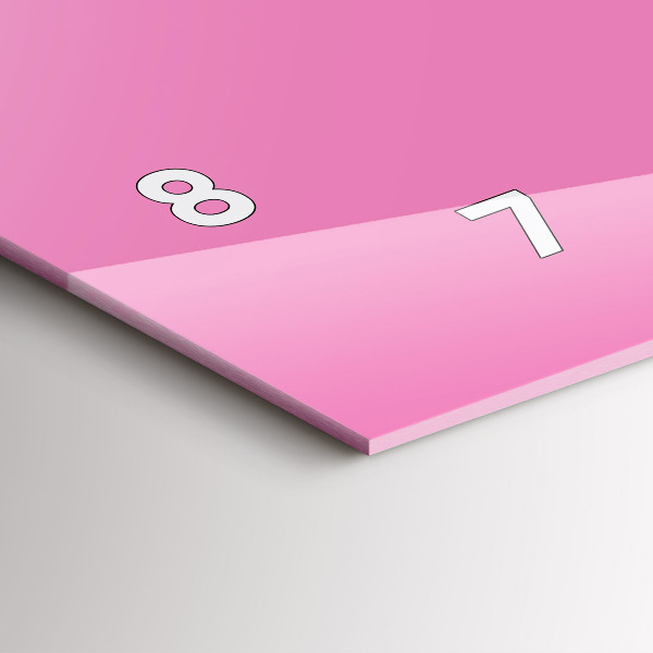 Horizontale Uhr Farbe rosa