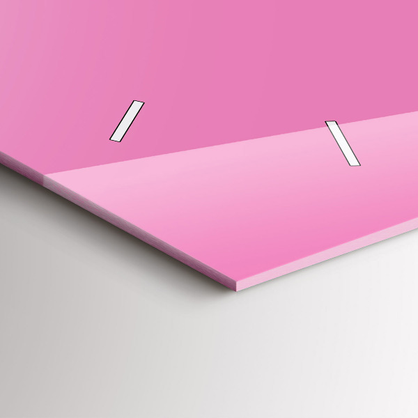 Horizontale Uhr Farbe rosa