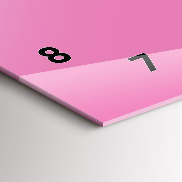 Horizontale Uhr Farbe rosa