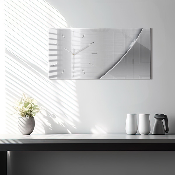 Horizontale Uhr Silbernes Muster