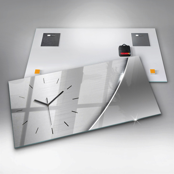 Horizontale Uhr Silbernes Muster