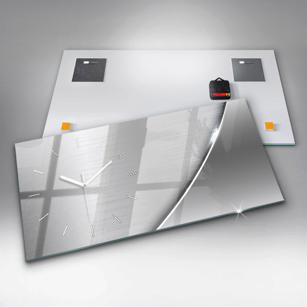 Horizontale Uhr Silbernes Muster