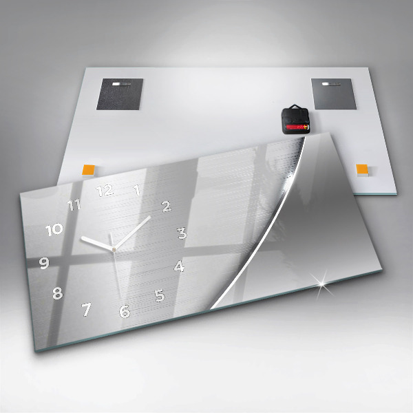 Horizontale Uhr Silbernes Muster