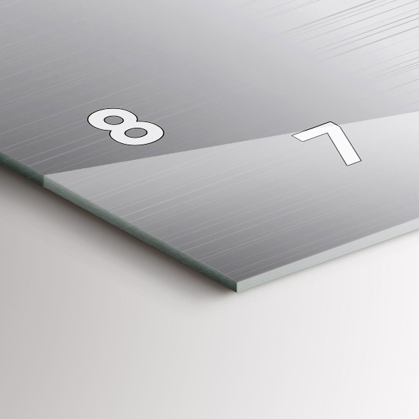 Horizontale Uhr Silbernes Muster