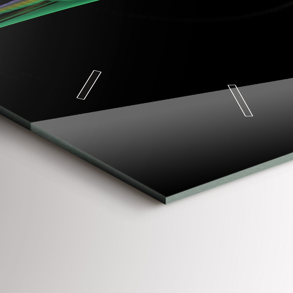 Horizontale Uhr Grüne Abstraktion