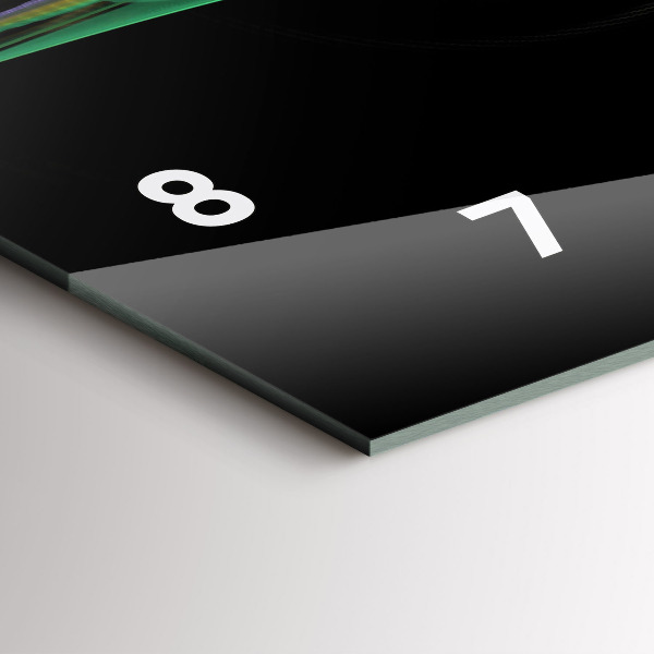 Horizontale Uhr Grüne Abstraktion