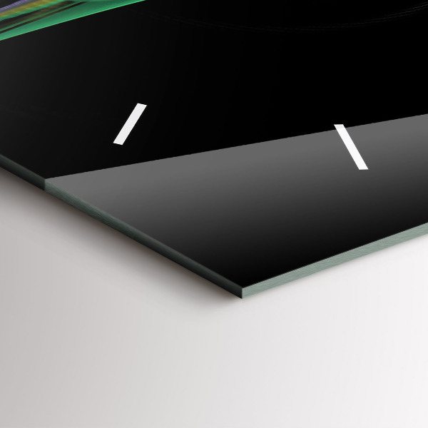 Horizontale Uhr Grüne Abstraktion