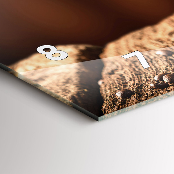 Horizontale Uhr Kaffeetasse