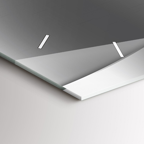 Horizontale Uhr Silberne Linien