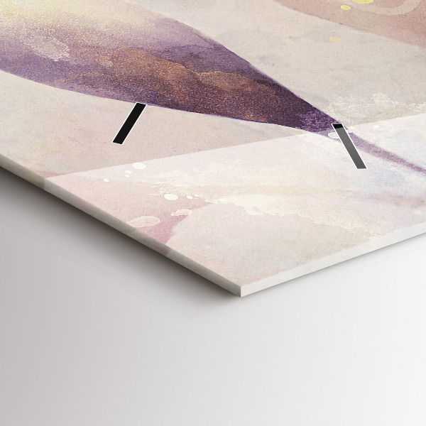 Horizontale Uhr mit motiv Abstrakte Boho-Blätter