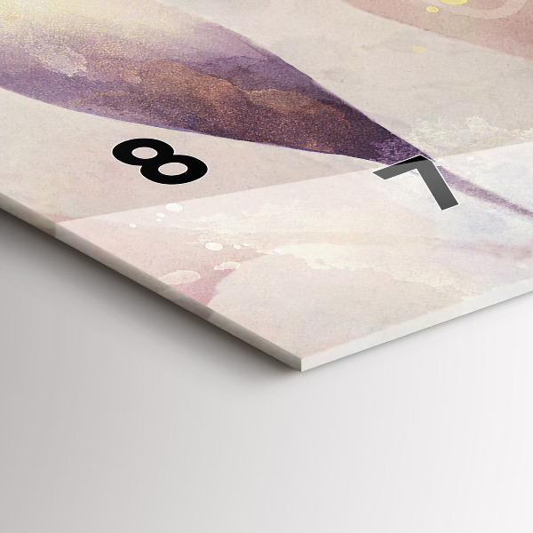 Horizontale Uhr mit motiv Abstrakte Boho-Blätter