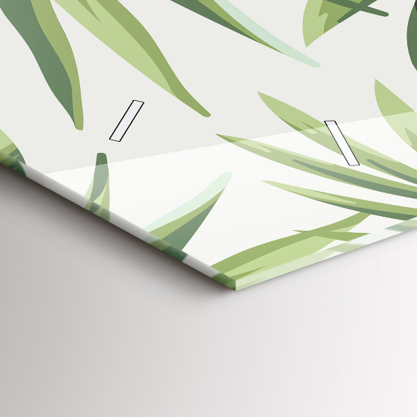 Horizontale Uhr mit motiv Tropisches Muster