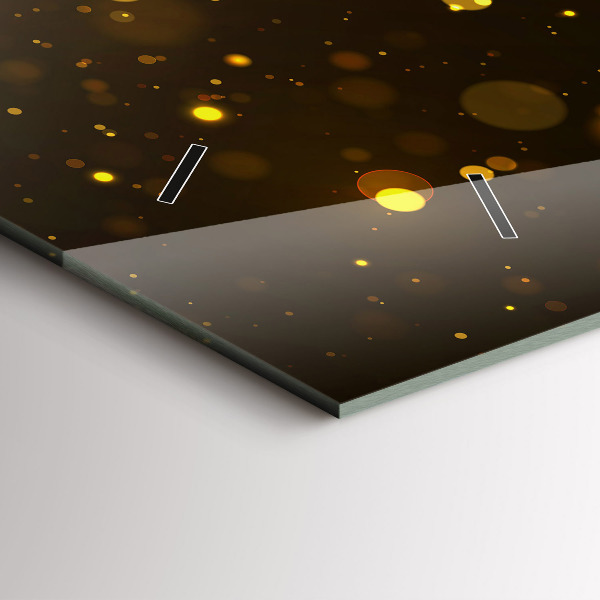 Horizontale Uhr mit motiv Goldpollen