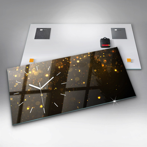 Horizontale Uhr mit motiv Goldpollen