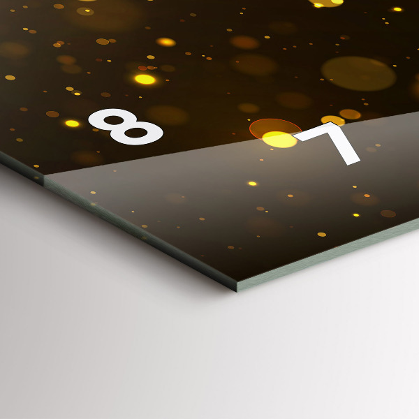 Horizontale Uhr mit motiv Goldpollen