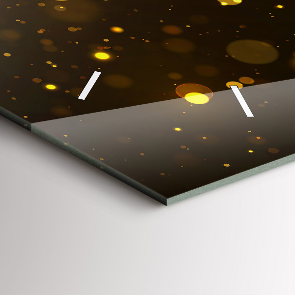 Horizontale Uhr mit motiv Goldpollen