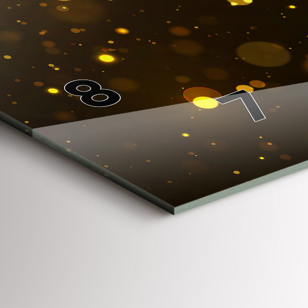 Horizontale Uhr mit motiv Goldpollen