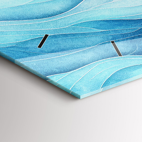 Horizontale Uhr Blaue Wolken