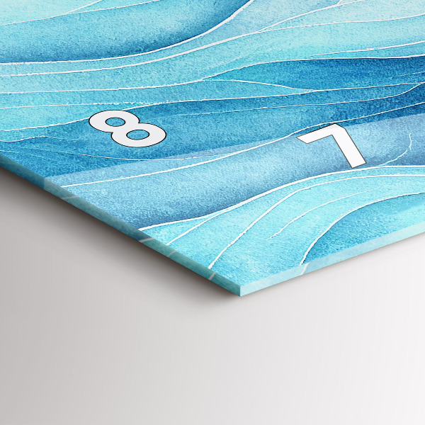 Horizontale Uhr Blaue Wolken