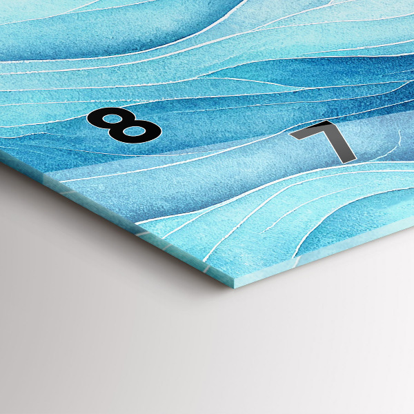 Horizontale Uhr Blaue Wolken