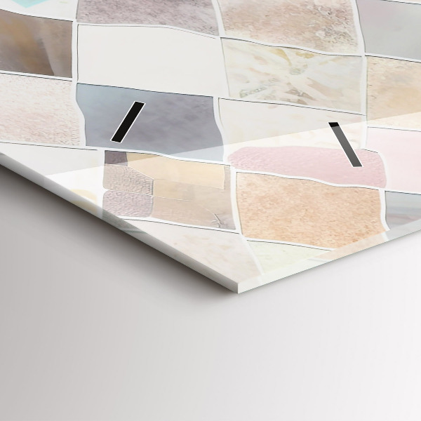 Horizontale Uhr mit motiv Farbige Fliesen