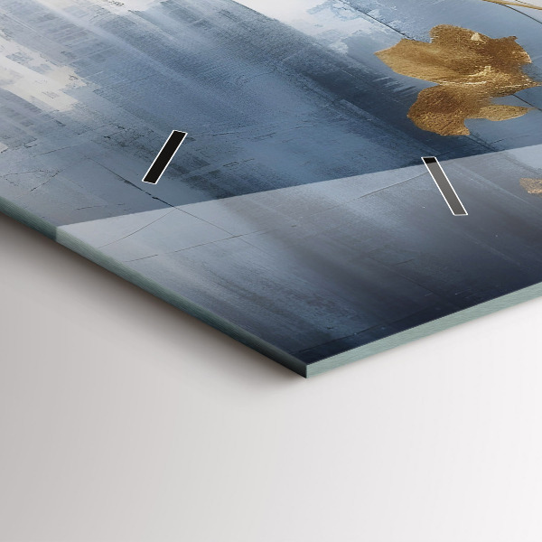 Horizontale Uhr mit motiv Abstrakte Blumen