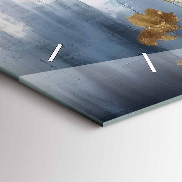 Horizontale Uhr mit motiv Abstrakte Blumen