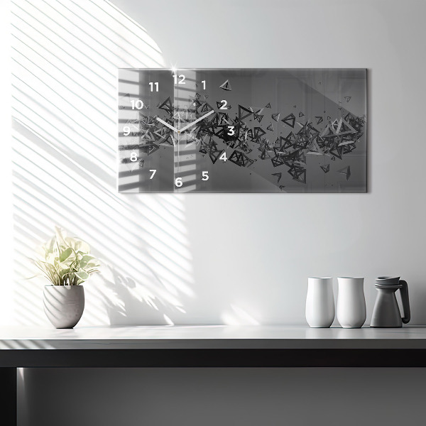 Horizontale Uhr mit motiv Abstraktion