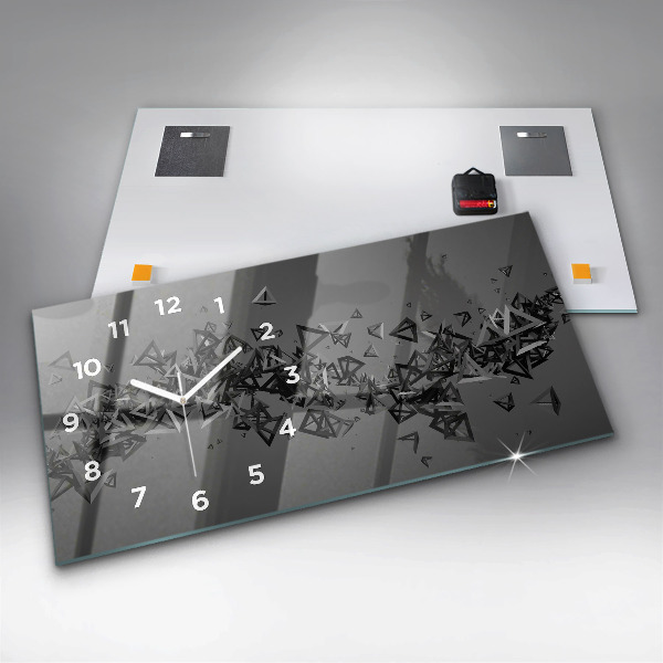 Horizontale Uhr mit motiv Abstraktion