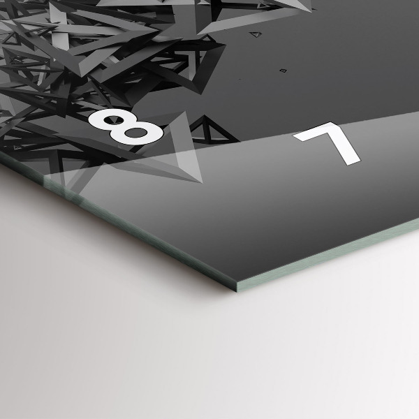 Horizontale Uhr mit motiv Abstraktion