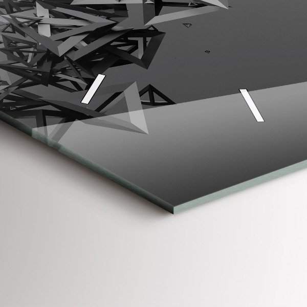 Horizontale Uhr mit motiv Abstraktion