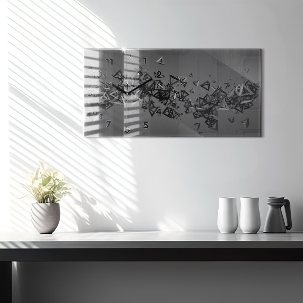 Horizontale Uhr mit motiv Abstraktion