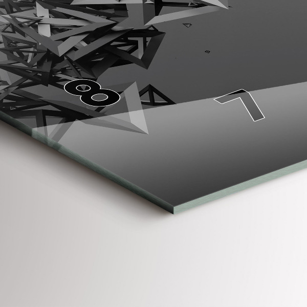 Horizontale Uhr mit motiv Abstraktion