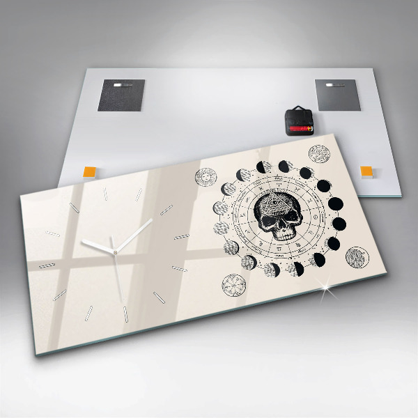 Horizontale Uhr Mondphasen